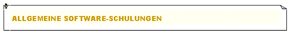 Textfeld: Allgemeine Software-schulungen